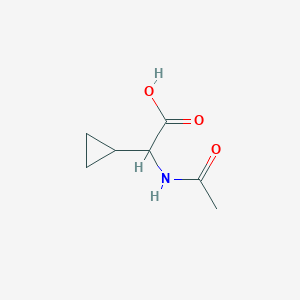 alpha-Acetamidocyclopropyl acetic acid
