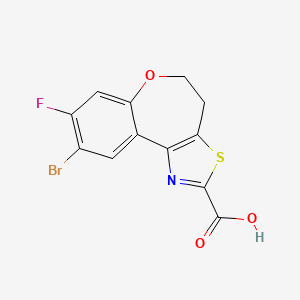 9-Bromo-8-fluoro-4,5-dihydrobenzo[2,3]oxepino[4,5-d]thiazole-2-carboxylic acid