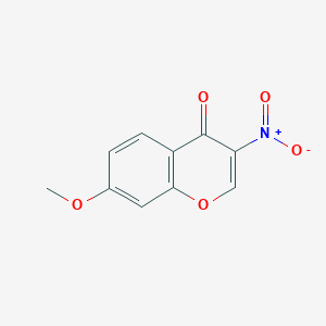molecular formula C10H7NO5 B8739178 7-Methoxy-3-nitro-4H-chromen-4-one CAS No. 65795-30-4