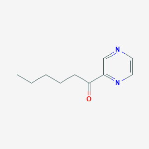 molecular formula C10H14N2O B087392 1-(Pyrazin-2-yl)hexan-1-one CAS No. 1248815-46-4