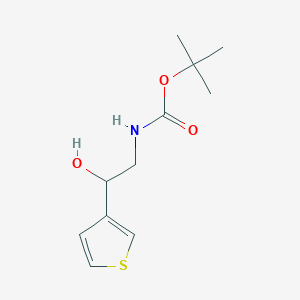 molecular formula C11H17NO3S B8739222 TERT-BUTYL N-[2-HYDROXY-2-(THIOPHEN-3-YL)ETHYL]CARBAMATE 