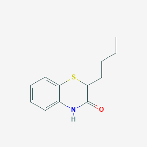 molecular formula C12H15NOS B8739270 2-butyl-2H-1,4-benzothiazin-3(4H)-one CAS No. 72687-27-5