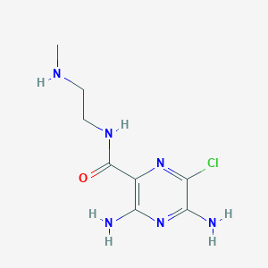 3,5-diamino-6-chloro-N-(2-methylaminoethyl)pyrazine-2-carboxamide