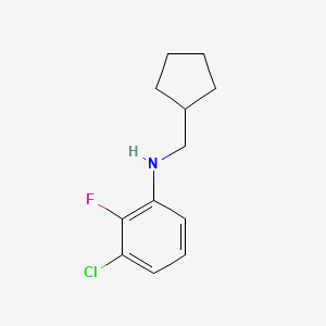 3-Chloro-N-(cyclopentylmethyl)-2-fluoroaniline