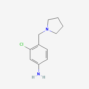 3-Chloro-4-pyrrolidin-1-ylmethyl-phenylamine
