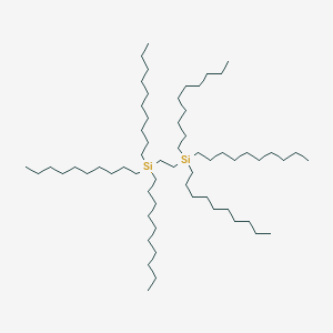 molecular formula C62H130Si2 B8739374 Ethylenebis(tris(decyl)silane) 