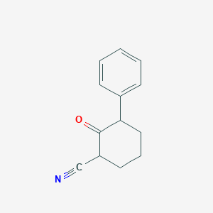 molecular formula C13H13NO B087394 2-Oxo-3-phenylcyclohexane-1-carbonitrile CAS No. 13658-18-9
