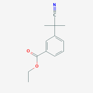 molecular formula C13H15NO2 B8739417 Ethyl 3-(2-cyanopropan-2-yl)benzoate CAS No. 1012342-24-3