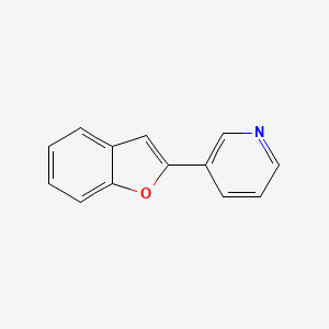 molecular formula C13H9NO B8739445 3-(1-Benzofuran-2-YL)pyridine 
