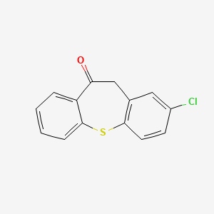 molecular formula C14H9ClOS B8739587 2-chlorodibenzo[b,f]thiepin-10(11H)-one CAS No. 1469-31-4