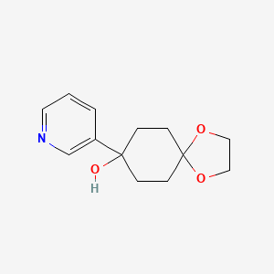 4-Hydroxy-4-(3-pyridyl)cyclohexanone ethylene acetal