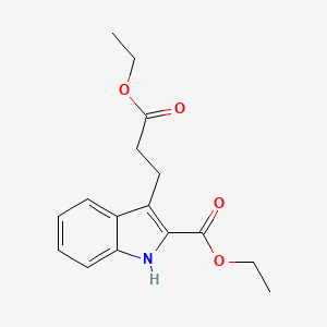 Ethyl 3-(3-ethoxy-3-oxopropyl)-1H-indole-2-carboxylate