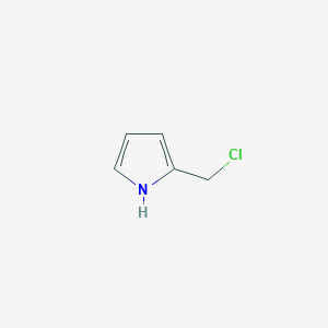 molecular formula C5H6ClN B8739625 2-(Chloromethyl)-1H-pyrrole 