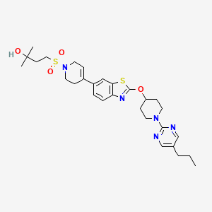 2-Butanol, 4-[[3,6-dihydro-4-[2-[[1-(5-propyl-2-pyriMidinyl)-4-piperidinyl]oxy]-6-benzothiazolyl]-1(2H)-pyridinyl]sulfonyl]-2-Methyl-
