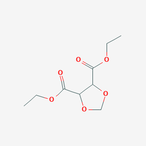 molecular formula C9H14O6 B8739644 [1,3]Dioxolane-4,5-dicarboxylic acid, diethyl ester 