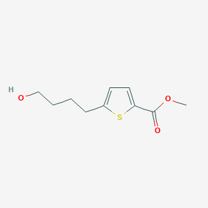 molecular formula C10H14O3S B8739691 Methyl 5-(4-hydroxybutyl)thiophene-2-carboxylate CAS No. 76865-50-4