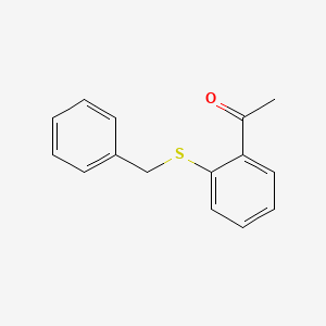 molecular formula C15H14OS B8739697 1-[2-(Benzylsulfanyl)phenyl]ethan-1-one CAS No. 40142-77-6