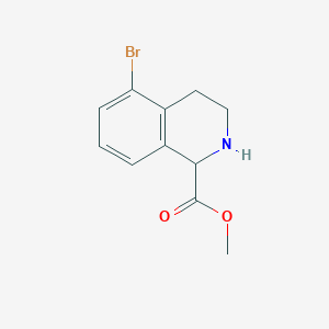 molecular formula C11H12BrNO2 B8739708 Methyl 5-bromo-1,2,3,4-tetrahydroisoquinoline-1-carboxylate 