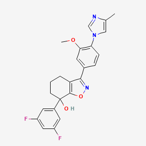 7-(3,5-difluorophenyl)-3-(3-Methoxy-4-(4-Methyl-1H-iMidazol-1-yl)phenyl)-4,5,6,7-tetrahydrobenzo[d]isoxazol-7-ol