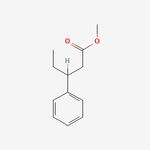 molecular formula C12H16O2 B8739779 Methyl 3-phenylpentanoate 