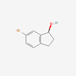 molecular formula C9H9BrO B8739785 (1S)-6-bromo-2,3-dihydro-1H-inden-1-ol 