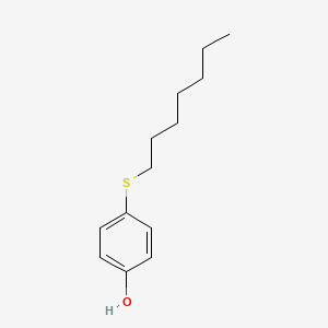 molecular formula C13H20OS B8739793 4-Heptylsulfanyl-phenol CAS No. 41796-12-7