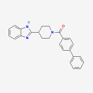 (4-(1H-benzo[d]imidazol-2-yl)piperidin-1-yl)([1,1'-biphenyl]-4-yl)methanone