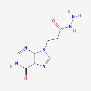 3-(6-Oxo-3,6-dihydro-9H-purin-9-yl)propanehydrazide
