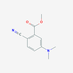 molecular formula C11H12N2O2 B8739875 Methyl 5-(dimethylamino)-2-cyanobenzoate 