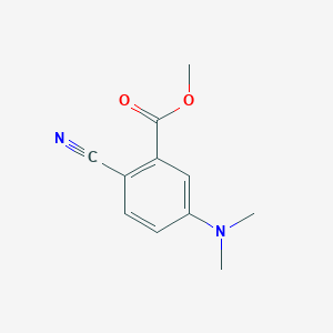 2-Cyano-5-dimethylamino-benzoic acid methyl ester
