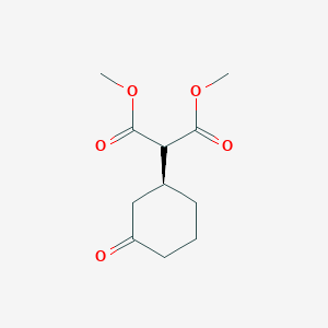 molecular formula C11H16O5 B8739882 DIMETHYL (S)-2-(3-OXOCYCLOHEXYL)MALONATE 