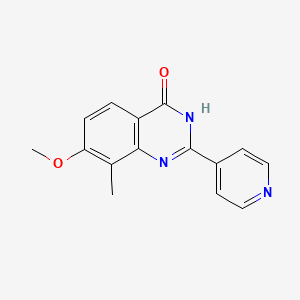7-Methoxy-8-methyl-2-pyridin-4-yl-quinazolin-4-ol
