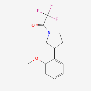 2,2,2-Trifluoro-1-(3-(2-methoxyphenyl)pyrrolidin-1-yl)ethanone