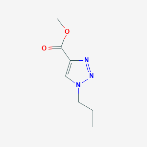 molecular formula C7H11N3O2 B8739916 Methyl 1-propyl-1,2,3-triazole-4-carboxylate 