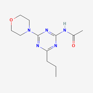 N-(4-Morpholino-6-propyl-1,3,5-triazin-2-yl)acetamide