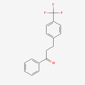 1-Phenyl-3-[4-(trifluoromethyl)phenyl]propan-1-one