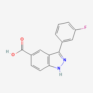 3-(3-Fluorophenyl)-1H-5-indazolecarboxylic Acid