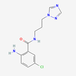 2-Amino-5-chloro-N-[3-(1H-1,2,4-triazol-1-yl)propyl]benzamide