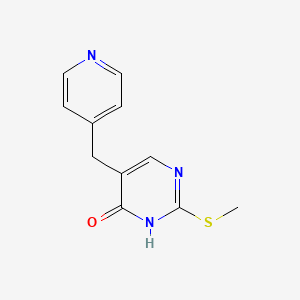 2-(Methylsulfanyl)-5-[(pyridin-4-yl)methyl]pyrimidin-4(3H)-one