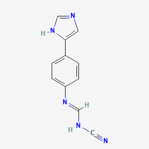 N-cyano-N'-[4-(1H-imidazol-5-yl)phenyl]methanimidamide