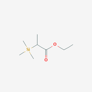 molecular formula C8H18O2Si B8740193 Ethyl 2-(trimethylsilyl)propanoate CAS No. 13950-55-5