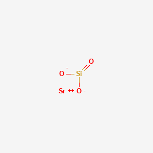 molecular formula O3SiSr B087402 strontium;dioxido(oxo)silane CAS No. 13451-00-8