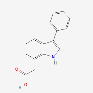 (2-Methyl-3-phenyl-1H-indol-7-yl)acetic acid