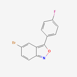 molecular formula C13H7BrFNO B8740210 5-bromo-3-(4-fluorophenyl)-2,1-Benzisoxazole 
