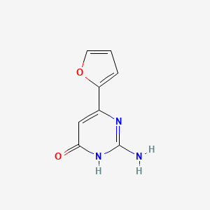 molecular formula C8H7N3O2 B8740212 2-amino-6-[2]furyl-3H-pyrimidin-4-one 