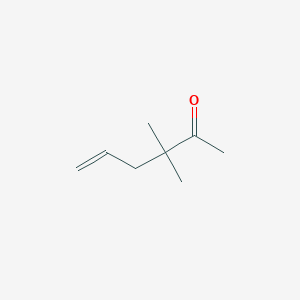 molecular formula C8H14O B8740213 3,3-Dimethylhex-5-EN-2-one CAS No. 26118-94-5