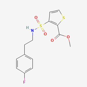 Methyl 3-{[2-(4-fluorophenyl)ethyl]sulfamoyl}thiophene-2-carboxylate