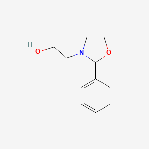 molecular formula C11H15NO2 B8740247 2-(2-phenyloxazolidin-3-yl)ethanol CAS No. 13657-17-5