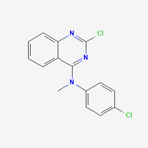 4-Quinazolinamine, 2-chloro-N-(4-chlorophenyl)-N-methyl-