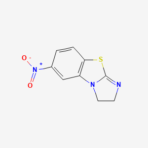 molecular formula C9H7N3O2S B8740308 2,3-Dihydro-6-nitroimidazo[2,1-b]benzothiazole CAS No. 84100-55-0